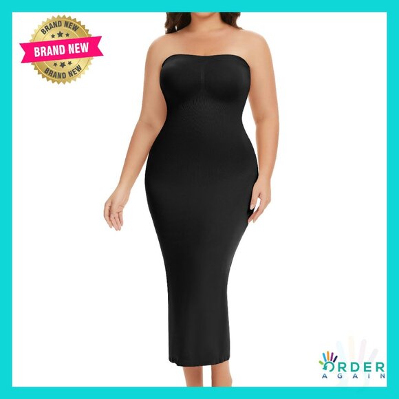 Strapless Shapewear Slip Seamless Tummy Control Elegant Chic Slimming Dress